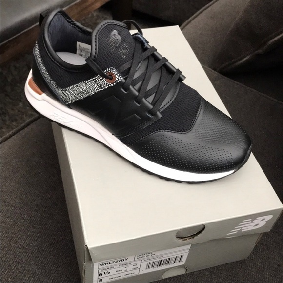 new balance 247 leather black